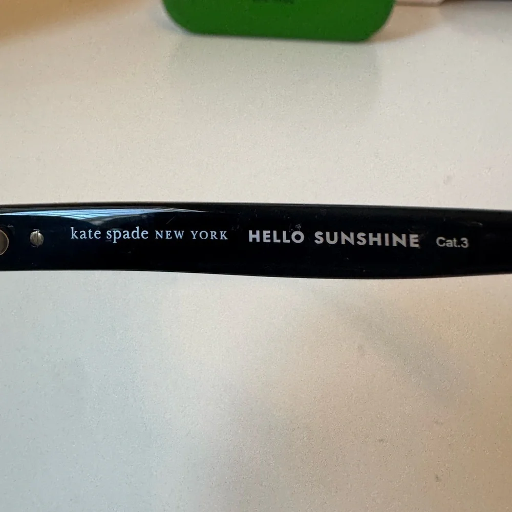 Kate Spade Women’s Kiya Square Sunglasses Black with Hard Case